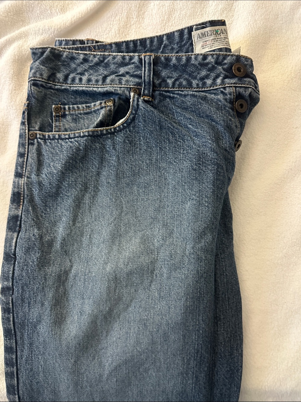 American Eagle Outfitters Men's Medium Blue Relaxed Jeans 4